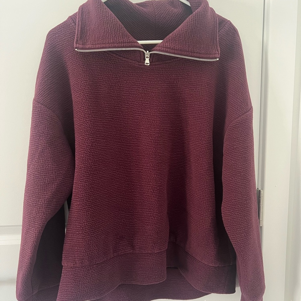 Calia Burgundy Quarter Zip